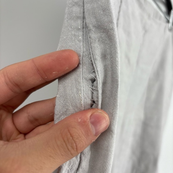 J. Jill Linen Stretch Pants Gray Cropped Pull-On Comfort Lightweight Size Xs 30 - Picture 8 of 16